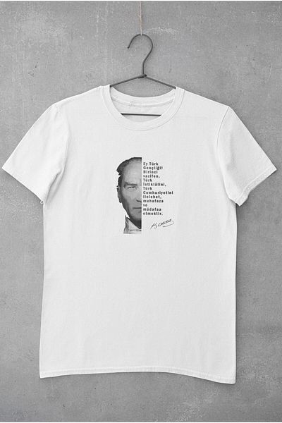 YUNAYT Tricou imprimat Ataturk și Hitabe pentru tineret 19 mai 23 aprilie 10 noiembrie Tricou