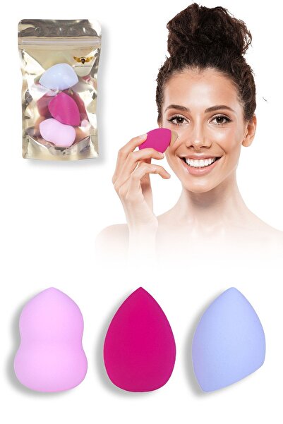 Heriya 3’ü 1 arada Özel Paketli Makyaj Süngeri – Toz, Sıvı ve Kuru Kullanım –...