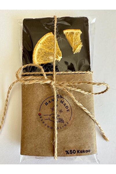 Beechocolate Özel Tasarım Rafine Şekersiz - Ballı - Portakallı Bitter Çikolata - %70 Kakao -glutensiz-el Yapımı