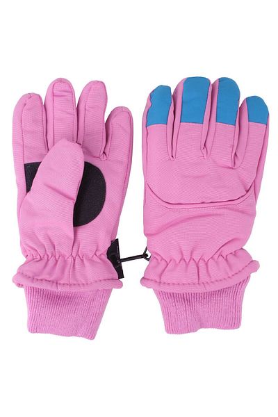 İşnar Girl's Snow Gloves 4-7 Years Pink Color Various Model 3501-4152