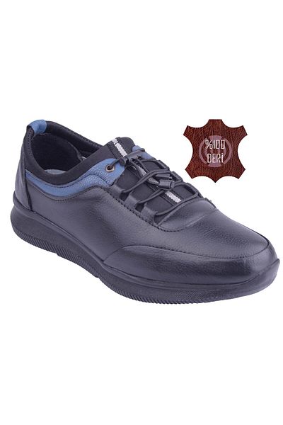 DETECTOR Inner Outer Genuine Leather Full Orthopedic Comfort Gel Sole Casual Men's Shoes