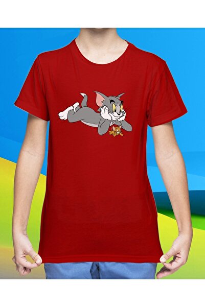 YUNAYT Tricouri unisex imprimate Tom și Jerry