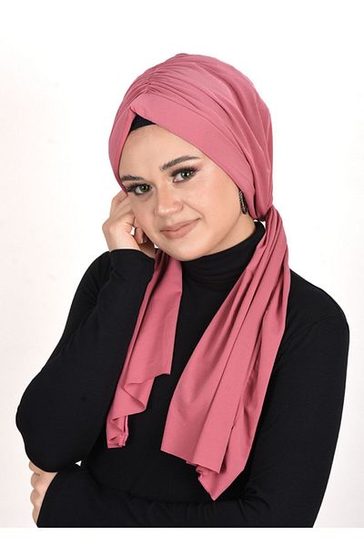 OykumBone Dried Rose Plain Humor Sandy Fabric Ready Shawl /bone