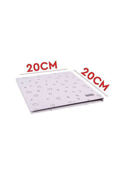POLABOOK White Design Yourself Memory Book and Photo Album with Love Figure with White Pen