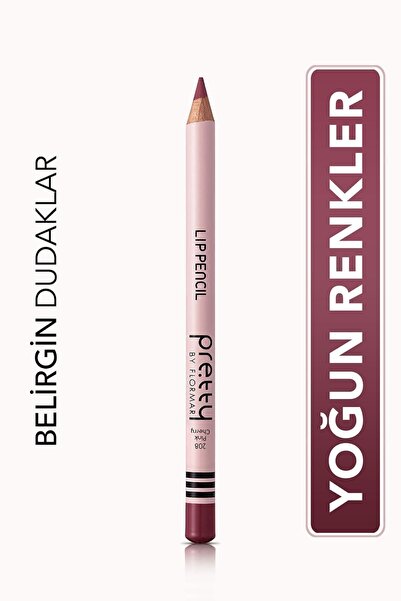 Flormar Pretty By Vişne Rengi Dudak Kalemi- Cherry 208- 8690604565382