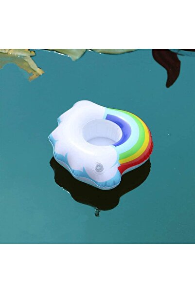 RENGARENK Rainbow Pool Toy and Cup Holder