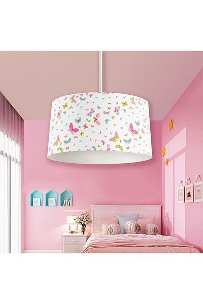 Bebişim Halı Bha2036 Butterfly Patterned Children's Room - Pendant Chandelier