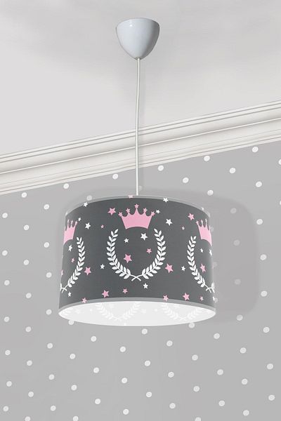 Bebişim Halı Princess Crown Stars Children's Room Pendant Chandelier