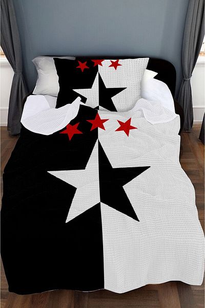 CAPRİCE HALI Fan Football Star Patterned Single Pique (with Pillowcase)