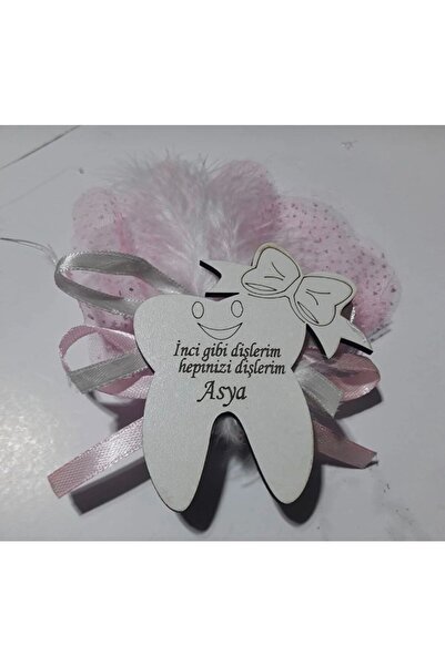 GÜVEN Ahşap Diş Buğdayı Bebek Hediyelik Doğum Magnet 15 Adet