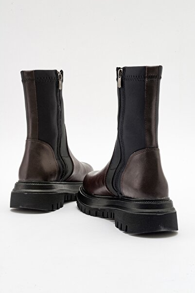 LuviShoes ALİAS Καφέ Γυναικείες Μπότες Scuba