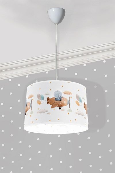 Bebişim Halı My Baby Bi123 Cute Elephant Children's Room Pendant Chandelier
