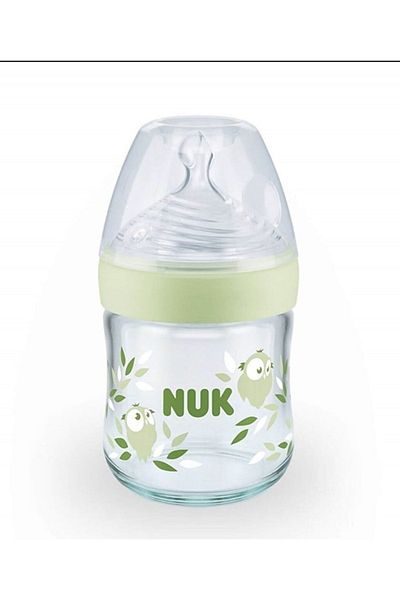 Nuk Nature 120 ml GlaSS Baby Bottle with Temperature Indicator - NO:1/S