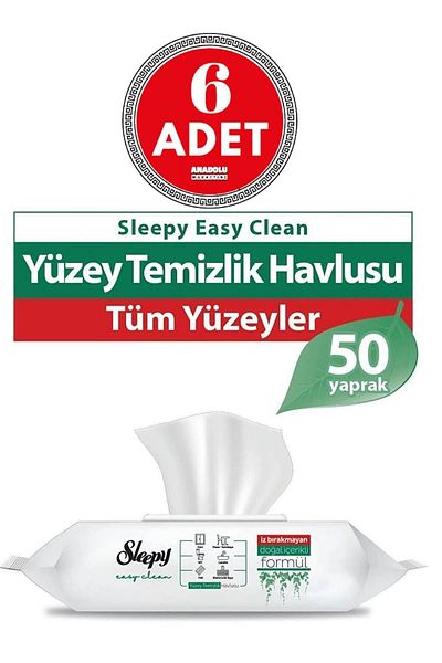 Sleepy 50' Surface Cleaning Towel - Easy Clean X 6