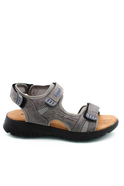 Kinetix Ανδρικά Αθλητικά Σανδάλια - Savio Διπλό Velcro, Μαλακή Σόλα, Ανθρακί
