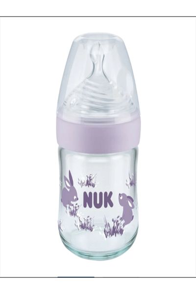 Nuk Nature 120 Ml Baby Bottle GlaSS with Temperature Indicator - NO:1/S