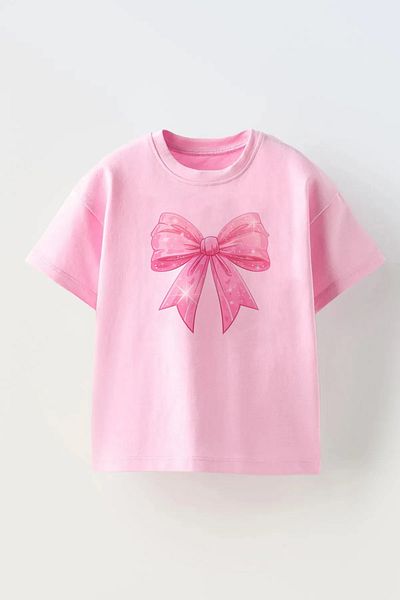 c.c.l. coccolin kids baby clup Tricou supradimensionat cu panglică imprimat pentru fete