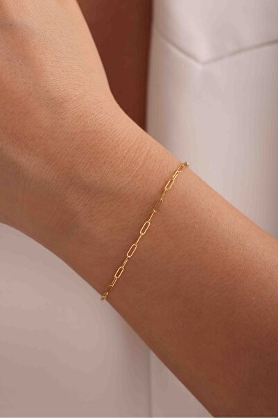 Gianfranco 14 Ayar Altın İnce Ataş Bileklik