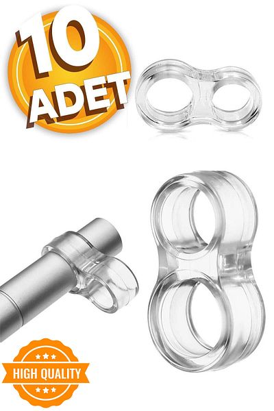 Badem10 Suport pentru mâner ușă din plastic siliconic transparent Opritor pentru bara de protecție pentru fereastră (10 buc.)