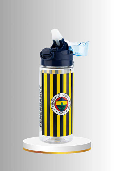 Fenerbahçe Licensed with Fb Logo - Straw and Lid Student Water Bottle, Specia...
