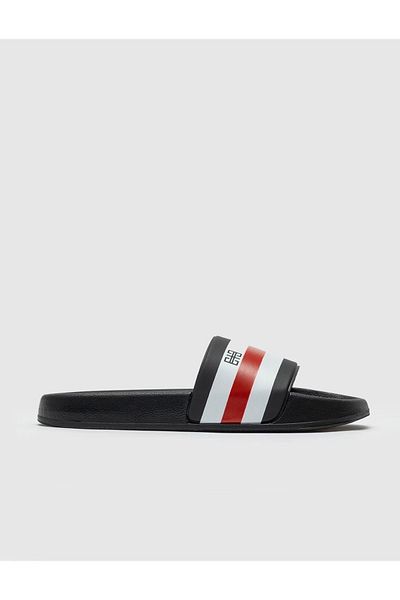 Cabani Black - Red - White Men's Slippers