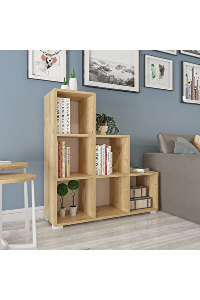 İNARCH DİZAYN Noya Ç007 Kitaplık -Safir Meşe