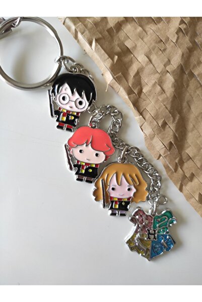 Esey Dizayn Harry Potter Deri Aksesuarlı Anahtarlık