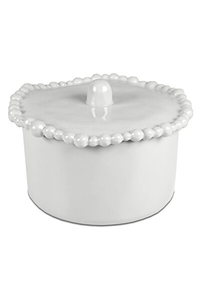 Baci Milano Joke Table Kitchen Melamin Bisküvi Kavanozu Beyaz