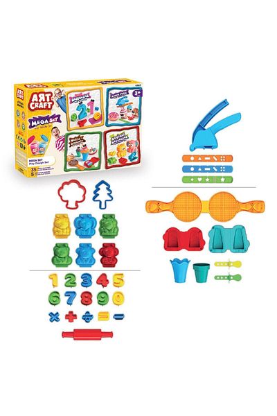 Doğan Oyuncak Dünyası Mega Dough Set - Play Dough Set - Dough Sets - Dough Molds