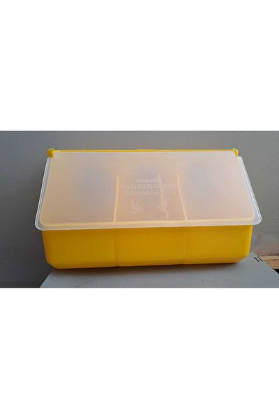 devavit Yellow Color 3-Piece Pigeon Food Bowl - Hanging Food Bowl 5 Pieces