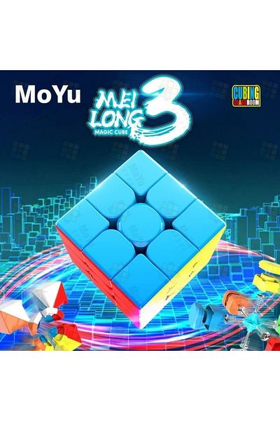 Doğan Oyuncak Dünyası Nexcube Moyu 3x3 Rubik's Intelligence Cube Intelligence Cube - Neon Cube - Neon Intelligence Cube