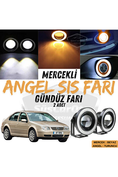 ŞüsCarOto Aksesuar Vw Bora 1998-2006 Uyumlu Mercekli Angel Sis Farı Metal 76 ...