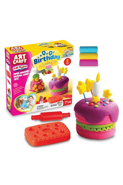 Doğan Oyuncak Dünyası Birthday Play Dough (150 Gr.) - Play Dough Set - Dough Sets - Dough Molds