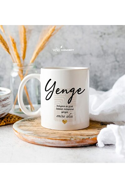 Vela Gifting Kişiye Özel Kız Kardeş Beyaz Kupa - Doğum Günü