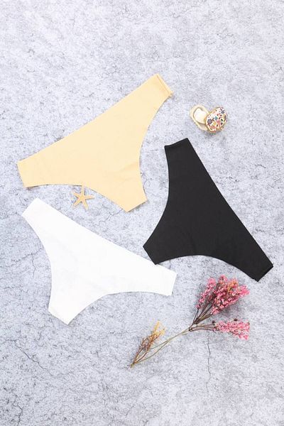 MİO ESTİLO Seamless Laser Thong Panties 3-Pack