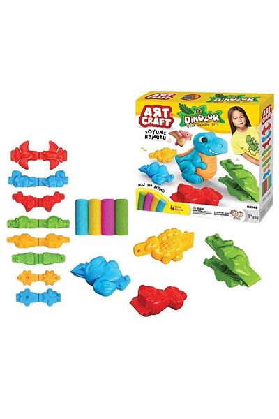 Doğan Oyuncak Dünyası Art Craft Play Dough Sets 200 Gr. (4 Dough And Sets) Dough Models Harmless Dough