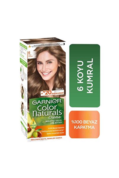 Garnier Color Naturals Saç Boyası 6 Koyu Kumral