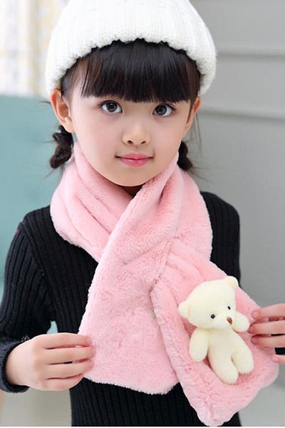 Nurnivus Huivi Children's Fleece Neck Collar Shawl - Plush Scarf, Camisole, Windproof