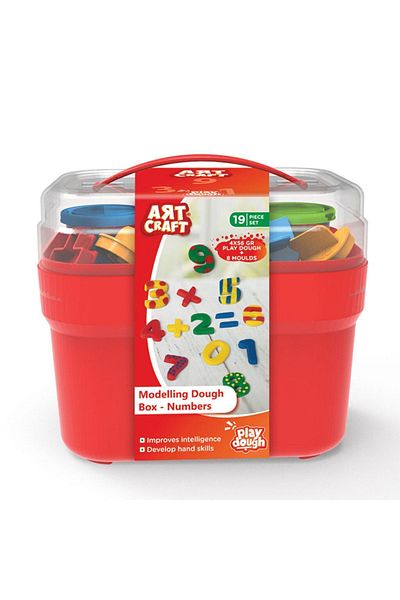 Doğan Oyuncak Dünyası Numbers Play Dough Basket - Play Dough Set - Dough Sets - Dough Molds