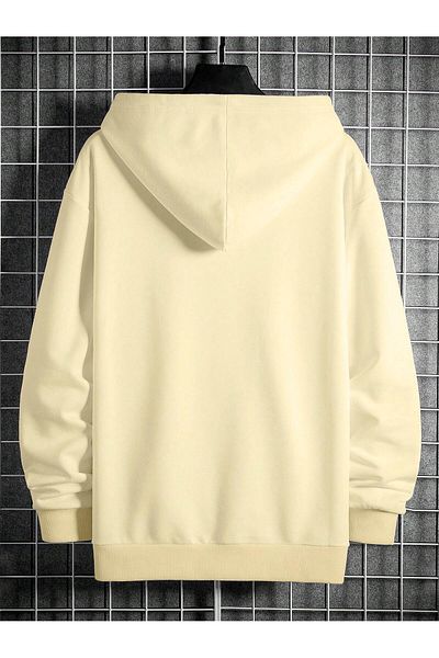 DAXİS Sportwear Company Large Size UNISEX Hooded Printed Sweatshirt