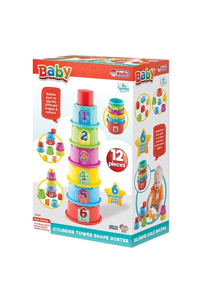 Doğan Oyuncak Dünyası Cylinder Tower Bultak - Baby Toys - Educational Toys - Baby Products