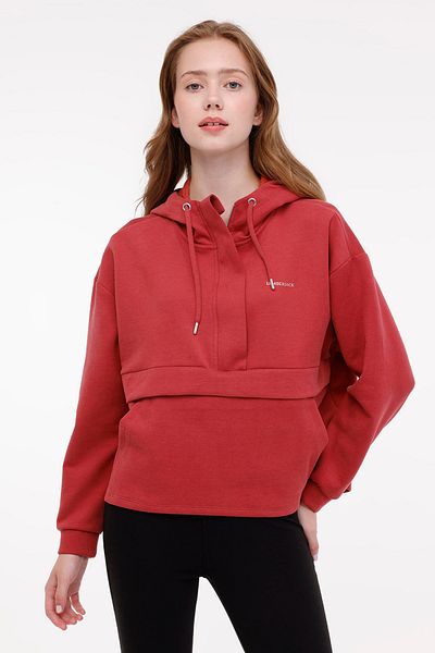 lumberjack WL CAMILA 17CT694 4PR PASTEL BORDO Kadın Sweatshirt