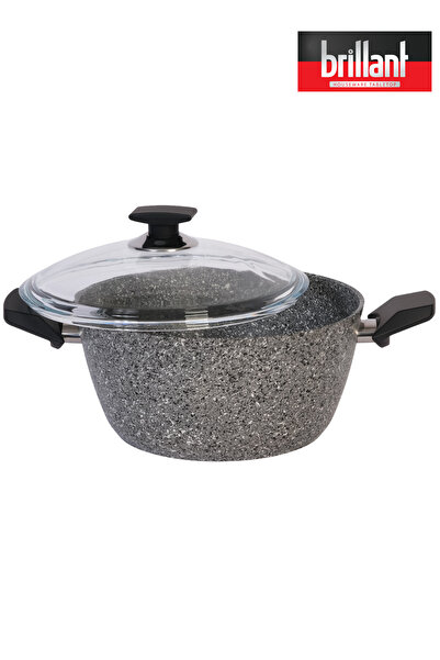 Brillant Luxury Granite Deep Pot 24 cm Fireproof Non-Stick Pot