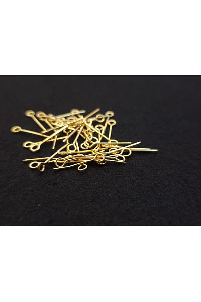 Yüksel Boncuk 10 gr Metal Ring Needle - 2 cm Gold Plated