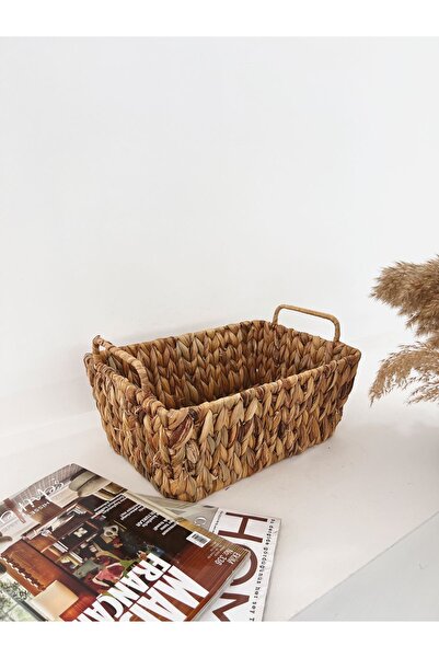KaiHome Hasır  Dikdörtgen Kulplu Düzenleyici/Sepet / Organizer