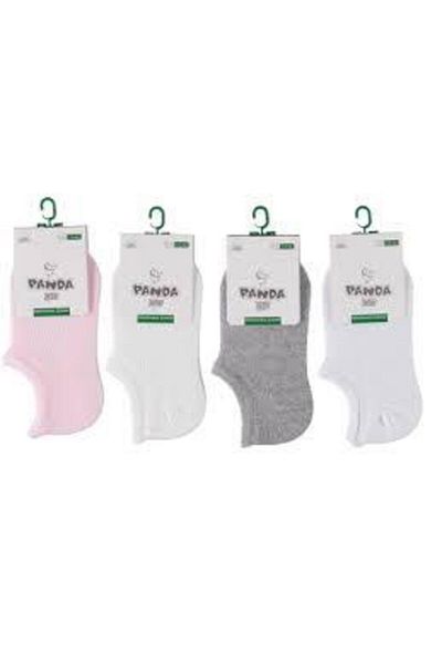 Panda Girl's Sneaker Booties Socks 6 Pieces