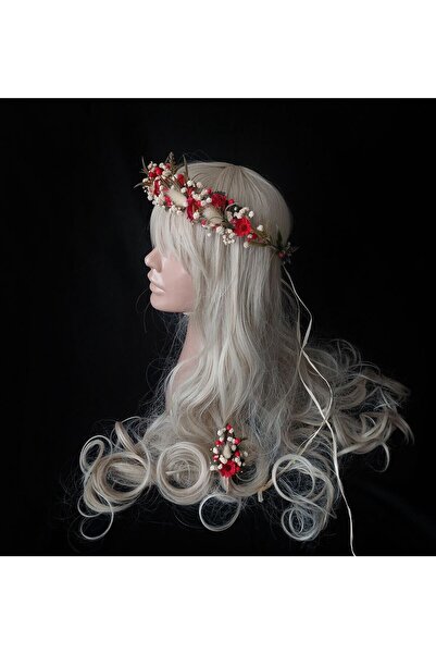 htk butik Gelin Tacı , Yaka Çiçeği, Kına Tacı, Damat Yaka Çiçeği, Nişan Tacı