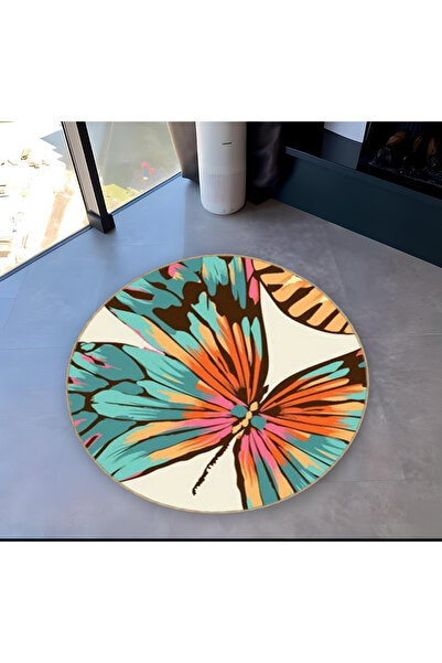 Rugs Modern Halı سجادة ميرا دائرية متعددة الألوان بقاعدة منسوجة ومزخرفة حديثة...