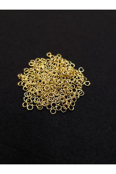 Yüksel Boncuk Μεταλλικός δακτύλιος 10 g - Επιχρυσωμένος 4 mm