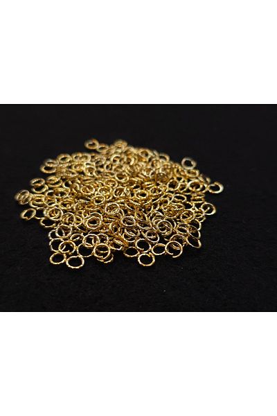 Yüksel Boncuk Μεταλλικός δακτύλιος 10 g - Επιχρυσωμένος 4 mm